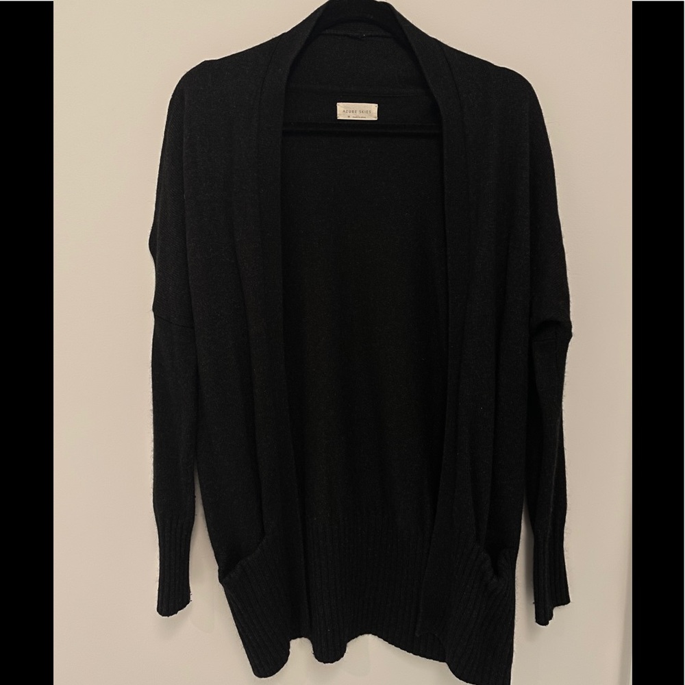 ✨ARTZIA CARDIGAN✨ Azure Skies Lenox in Black